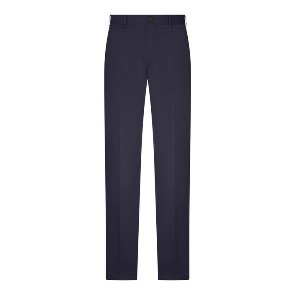 Pt Torino Men Cotton Chino Trousers With Ironed Crease